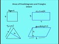 11.2 Areas of Parallelograms and Triangles (Lesson)