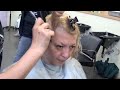 HAIRCUTTING; soft layers, point cut, texturizing, blunt cut, too