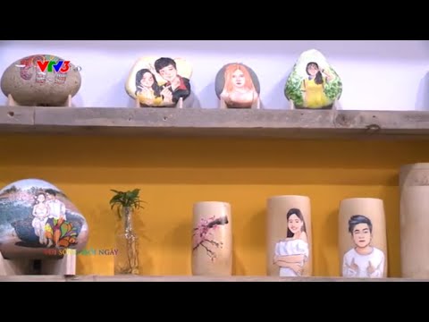 Vẽ tranh trên sỏi