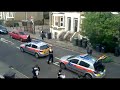 30 UK Police vs man armed with machete in the street.