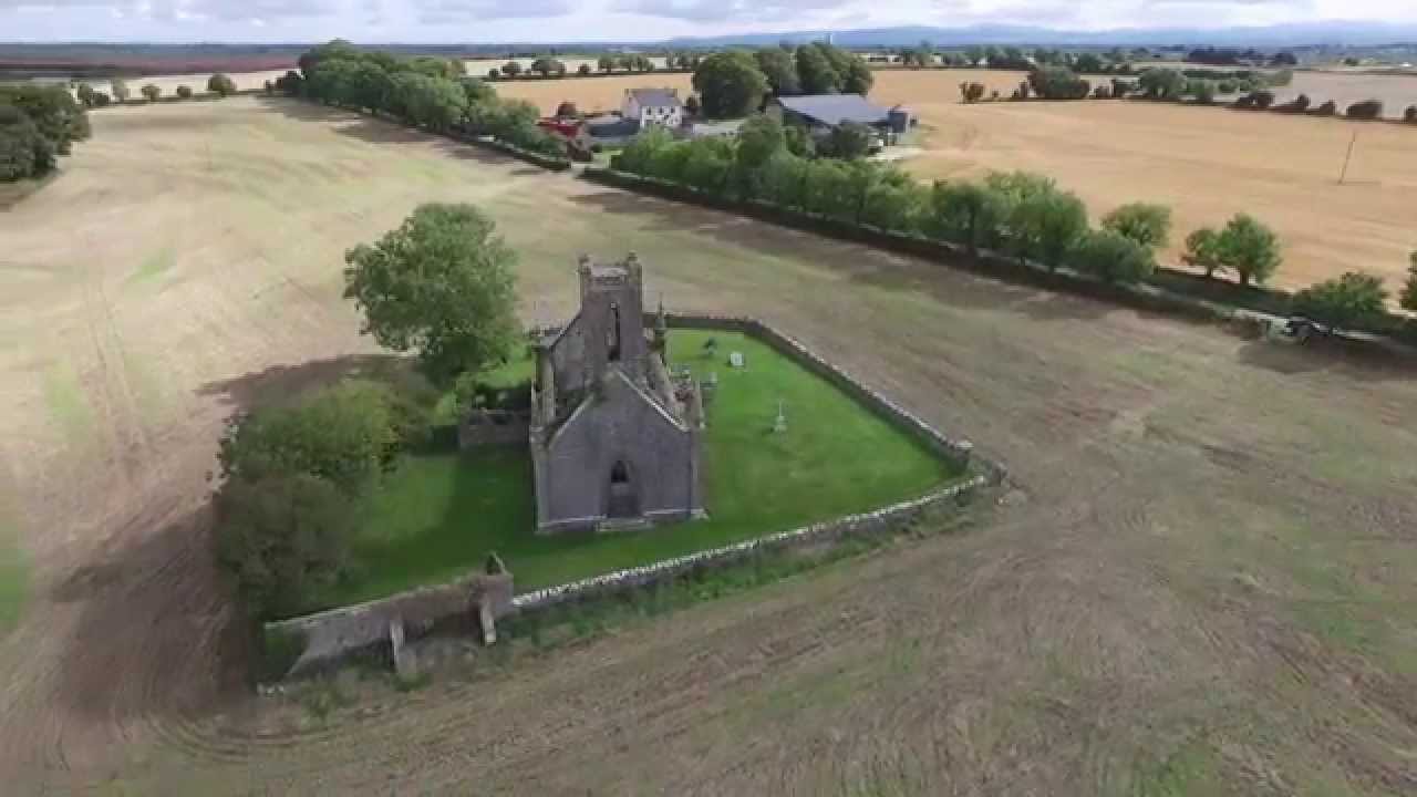 Ballinafagh Church - Co Kildare from the Air