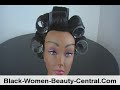 How To Roller Set Hair - Video Tutorial On Roller Setting Relaxed Hair