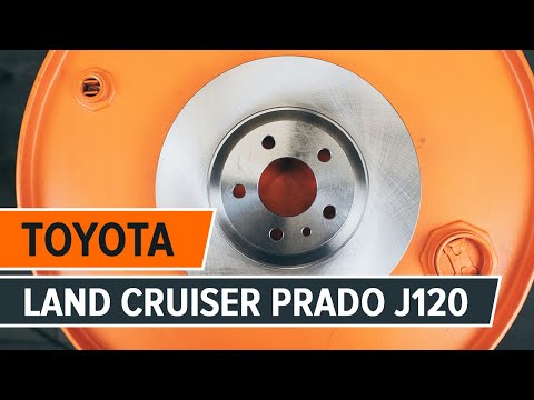 Как да сменим предни спирачни дискове и спирачни накладки на TOYOTA LAND CRUISER PRADO J120