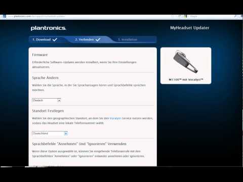 Plantronics Savor M1100 - My Headset Updater How To