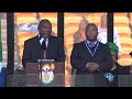 FNB Stadium crowd cheers Motlanthe, Mbeki, boos Zuma