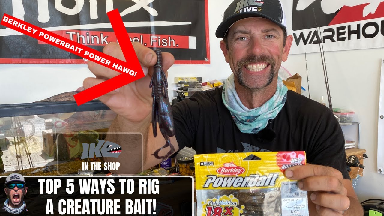 Top 5 Ways to Rig a Creature Bait! Bass Fishing Video