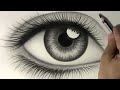 How to Draw a Realistic Eye (Time Lapse)