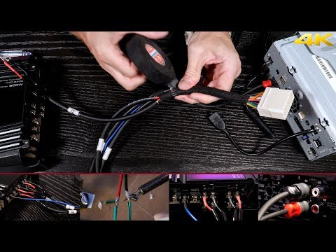 Wiring a 2 or 4 channel amp to your stock speaker harness without cutting the factory wiring