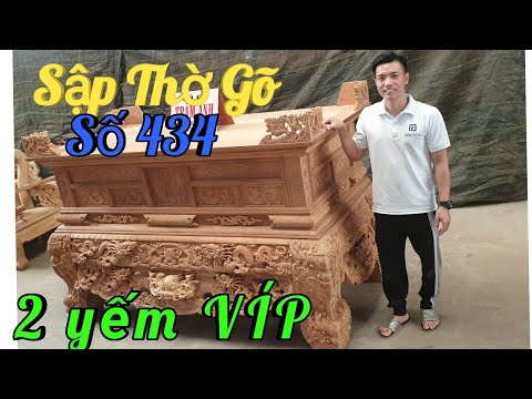 Sập Thờ Gõ Đỏ 2 Yếm Siêu Víp |Đồ Gỗ Trâm Anh | Số 434