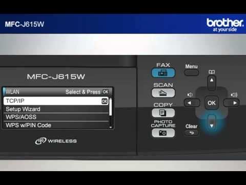 Win7 - Setup My Wireless Brother Inkjet All-in-one With A Router That Uses Security. MFC-J615W