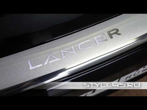 Наклейка на задний бампер для Mitsubishi Lancer 10