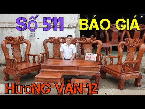 Báo Giá bộ đào cột 12 hương vân tuyệt đẹp |Đồ Gỗ Trâm Anh| số 511