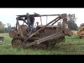 Antique 1937 Caterpillar RD 7 bulldozer Working