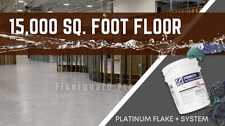 Apply Epoxy Floor With Full Flake Commercial Project