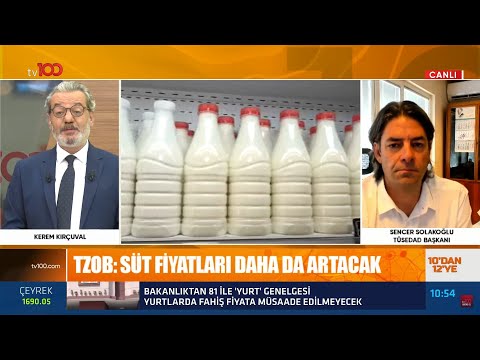 Tüsedad Başkanı Sencer Solakoğlu, Süt Ve Et Krizi Üzerine Değerlendirmeler