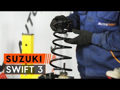 Как да сменим пружинно окачване на SUZUKI SWIFT 3 Хечбек (ИНСТРУКЦИЯ AUTODOC)