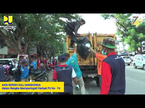 Bersih Sungai Mandonga Dalam Rangka Harbak PU Ke - 74