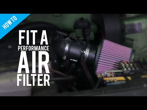 How to fit a performance air filter.