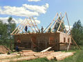 Konstrukcja i sposób wznoszenia domu drewnianego, 2-4
