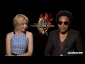 Elizabeth Banks & Lenny Kravitz: Catching Fire Interview Exclusive