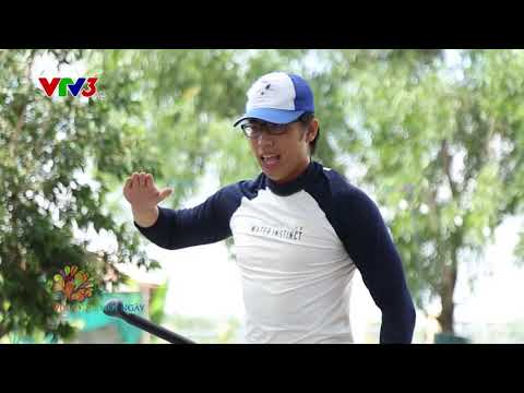 Lần đầu thử sức với chèo thuyền đứng