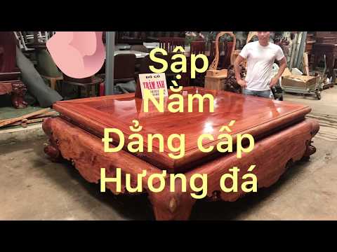 ĐẲNG CẤP SẬP tứ diện gỗ hương đá 1,8m-2,2m vân víp(118)