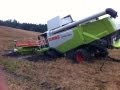 "Zatopiony" Claas Lexion 560