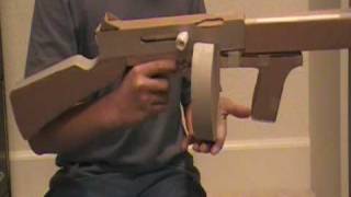 Cardboard Tommy Gun