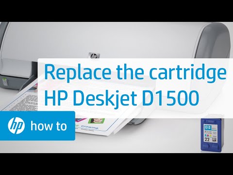 Replace Print Cartridges - HP Deskjet D1500 Series Printer Duration: 2:06. Total Views: 66,678