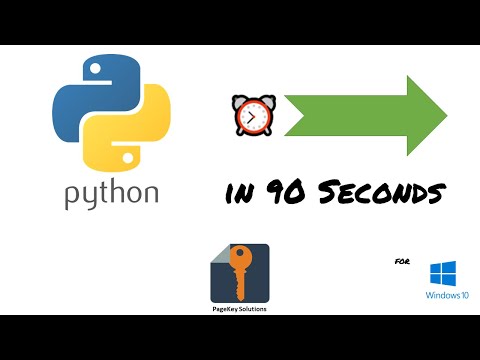 ≤90s: Install Python (Windows 10)