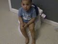 Baby using potty Funny