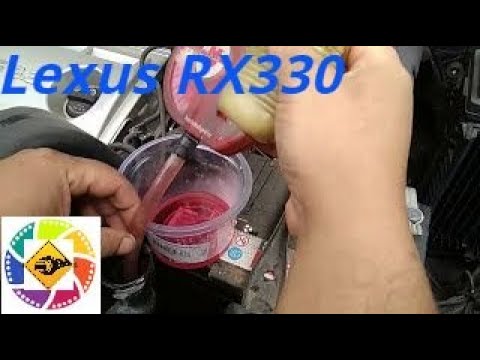 Lexus RX 330 Проверка плотности ОЖ антифриза how to check the density of antifreeze