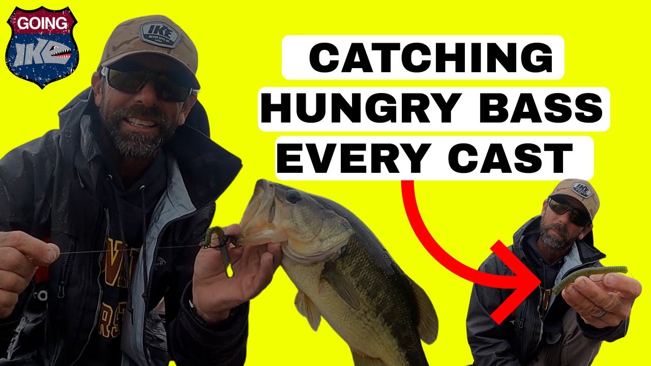 Catching Hungry Bass Every Cast with the Berkley Lugworm! (THE FRENCH FRY  RIG) Bass Fishing Video