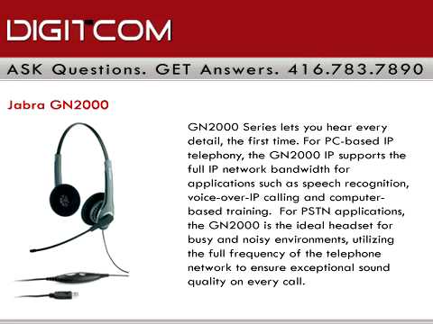 Jabra GN2000,Digitcom.ca Business Phone Systems Duration: :31