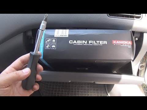 Как поменять салонный фильтр на Mitsubishi Lancer 9