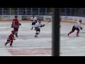 Yougest player on the ice in Cranbrook hockeyville promo game - gets a penalty shot