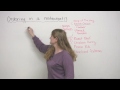 Speaking English - How to order in a restaurant