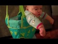 funny baby sleep jumping