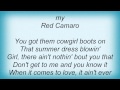 Keith Urban - Red Camaro Lyrics