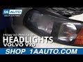 Hur man byter strålkastarglas och lampor Volvo V70