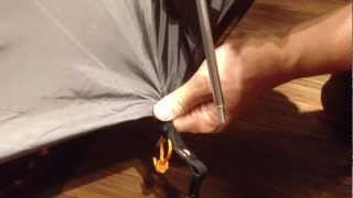 登山 テント  簡単に石突を外す