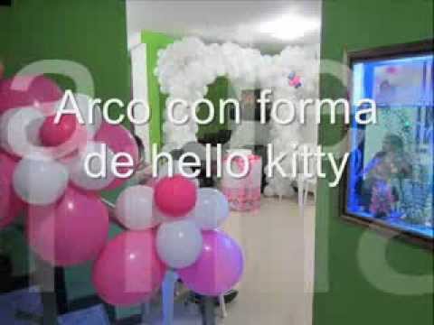 decoracion con globos hello kitty decoracion con globos hello kitty
