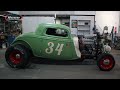 Nene NHRA - Ford 34 Drag Rat V8 Blower - Burnout