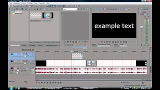 sony vegas 9 text over video