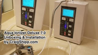 Aqua Ionizer Deluxe 7 0 Water Ionizer unboxing and setup