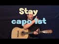 Stay Florida Georgia Line Easy Strum Guitar Lesson How to Play Capo 1st Fret