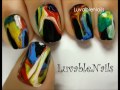DRIPPING PAINT Nail Art // Water Marble nail art by LuvableNails
