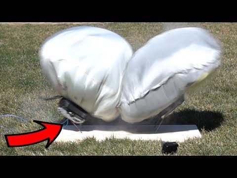 EXPERIMENT: AIRBAGS deploying in SLOW MO ?