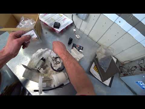 Как поменять топливный фильтр на камри Fuel pump replacement Toyota Highlander