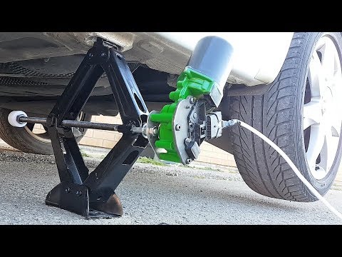 Como hacer un gato electrico para cambiar la rueda del automovil